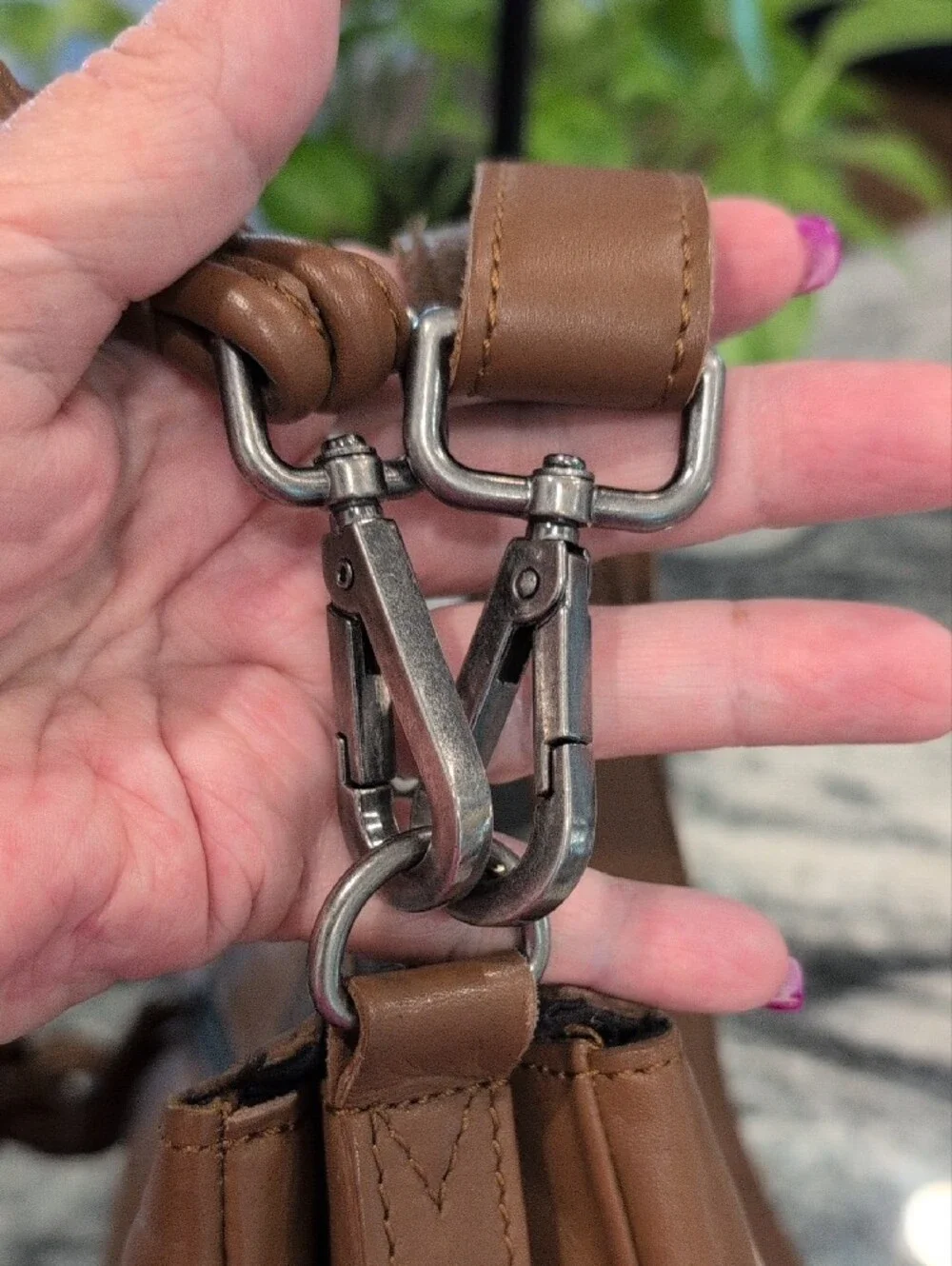 Harbour 2Nd Leather 3 Pocket Satchel Bag with Braided Strap